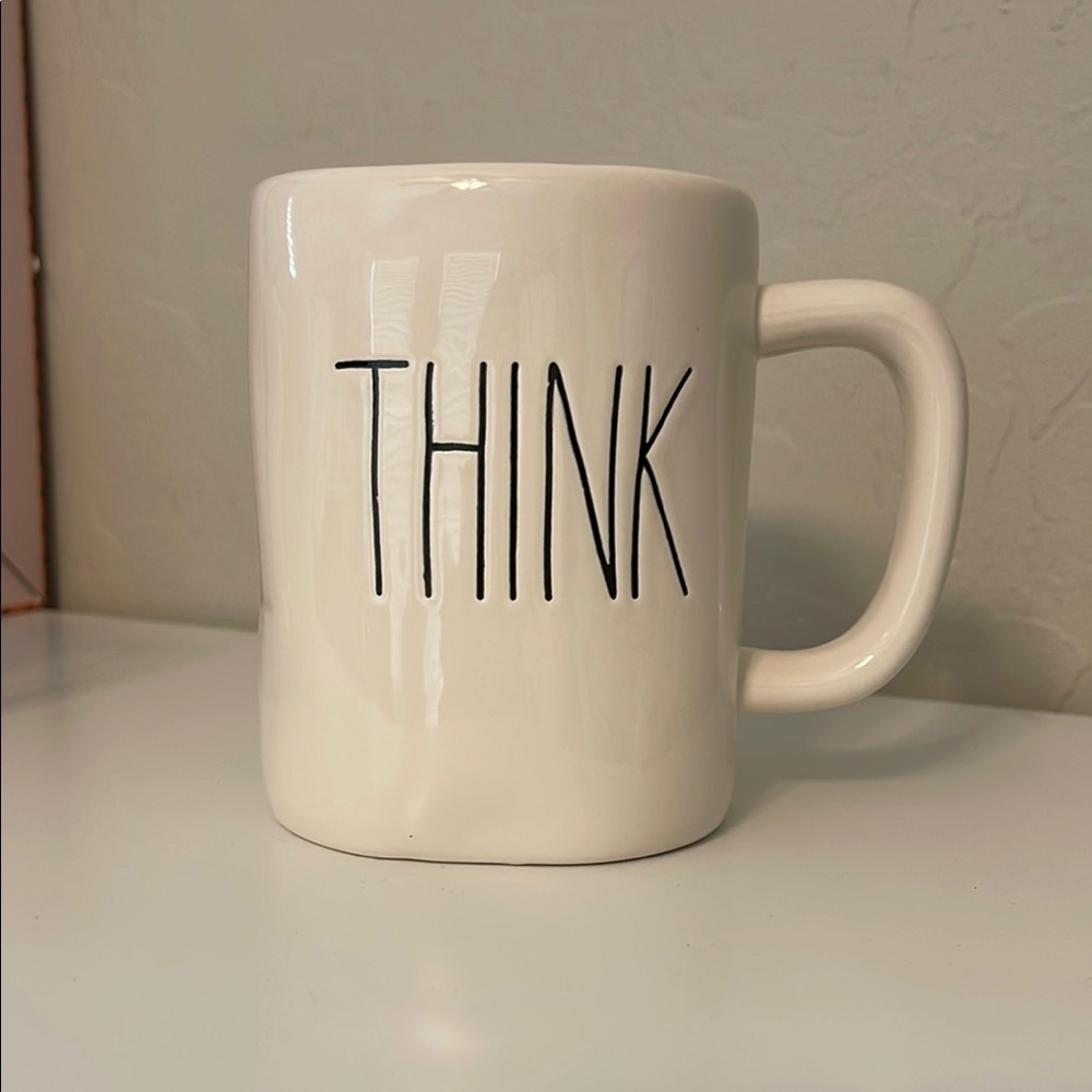 Rae Dunn White Ceramic Mugs for Dining